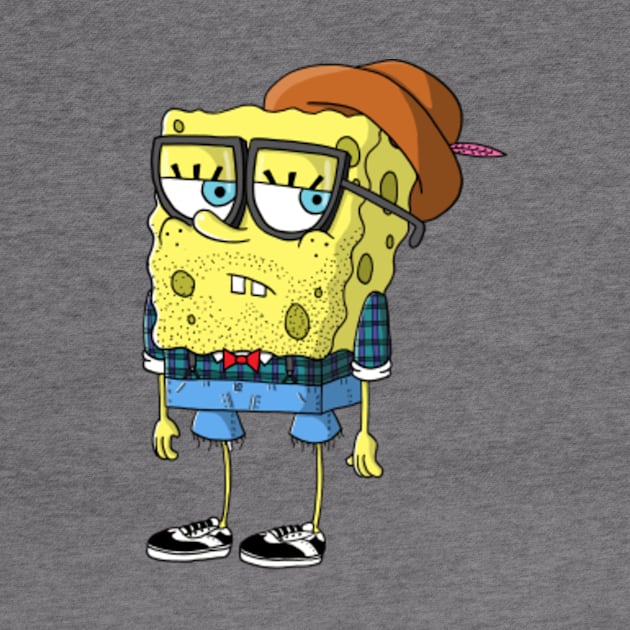 Hipster Spongebob Squarepants by mattlassen